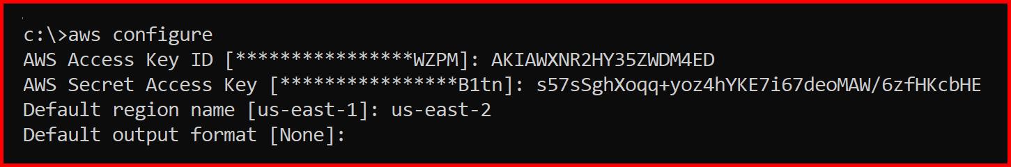 Picture showing CLI is configured using the gyan user